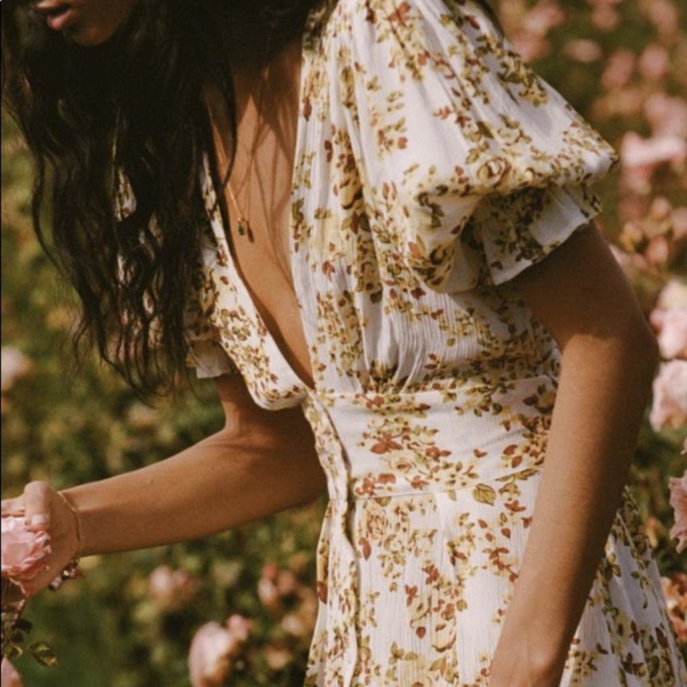 Faithfull the Brand Rafa Floral Goldie Midi Dress